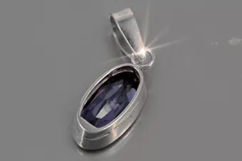 Soviet silver 925 pendant with alexandrite ruby sapphire emerald aquamarine zircon vpc011s