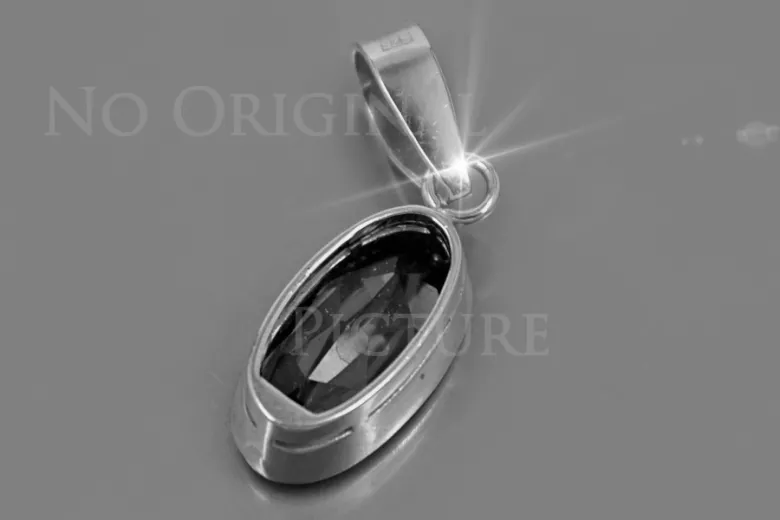 Pandantiv de argint sovietic 925 cu alexandrit rubin safir smarald acvamarin zircon vpc011s