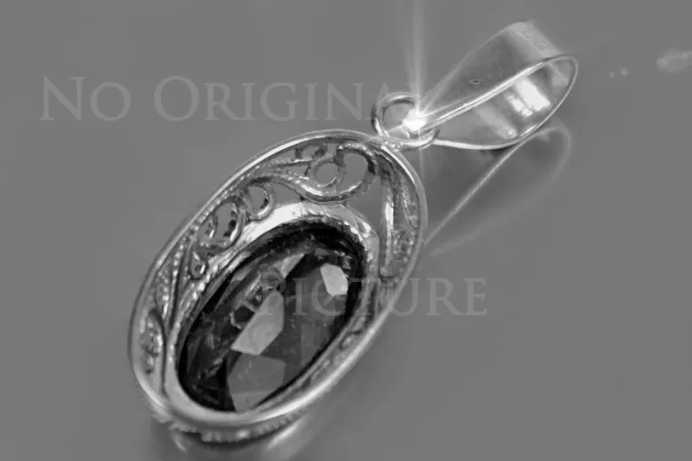 Soviet silver 925 pendant with alexandrite ruby ​​sapphire emerald aquamarine zircon vpc014s