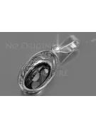 Pandantiv sovietic de argint 925 cu alexandrit rubin safir smarald acvamarin zircon vpc014s
