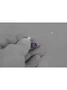 Colgante soviético de plata 925 con zircón aguamarina esmeralda de zafiro rubí alejandrita vpc015s