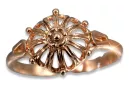 Russisch Sowjet rosa 14 Karat 585 gold Vintage Ring vrn179