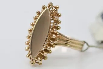 Ruso soviético rosa rosa 14k 585 oro Anillo vintage vrn042