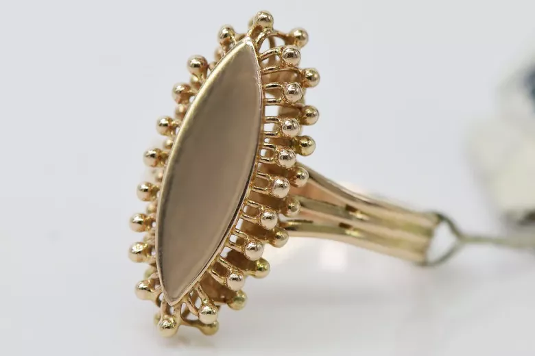 Russisch Sowjet rosa 14 Karat 585 gold Vintage Ring vrn042