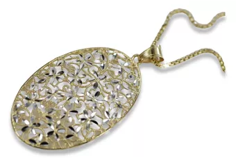 Auksinis 14k 585 italų stiliaus pakaba