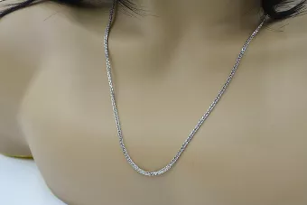 Weißgoldkette 14k 585 italienischer Fuchsschwanz cc035w
