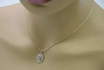 ميدالية من الذهب الأبيض 14k 585