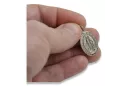 Бял 14k 585 златен Mary медальон икона висулка pm006w