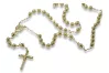Italian yellow 14k 585 gold rosary chain rcc012y