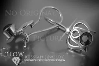 Russische Sowjetische Rose Pink 14k 585 Gold Ohrringe vec113 Alexandrit Rubin Smaragd Saphir ...