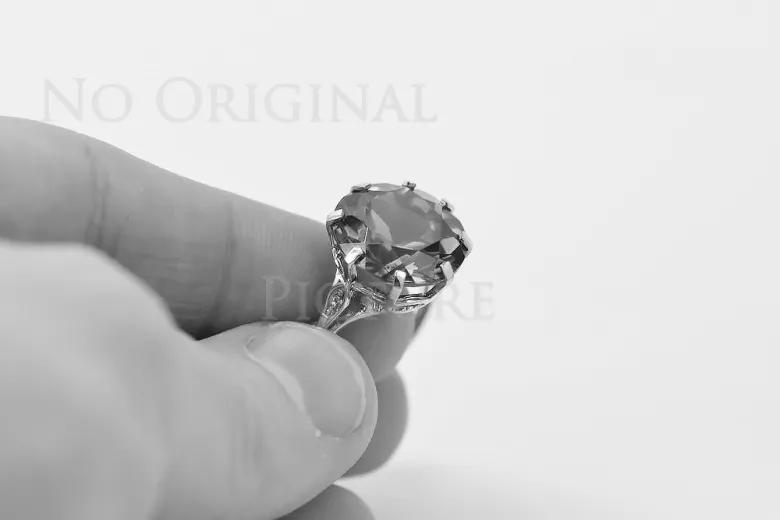 Radziecki 14k 585 złoty Rosyjski pierścionek z różowego złota z Aleksandrytem Rubinem Szafirem Szmaragdem Cyrkonią vrc073