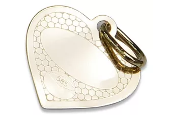 Ангелски медальон икона висулка ★ zlotychlopak.pl ★ злато 585 333 ниска цена