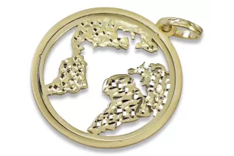 Кулон ★ золотий zlotychlopak.pl ★ золота візитна марка 585 333 низька ціна