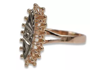 Russisch Sowjet rosa 14 Karat 585 gold Vintage Ring vrn034