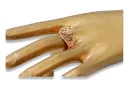 Russisch Sowjet rosa 14 Karat 585 gold Vintage Ring vrn133