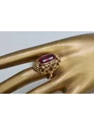 Radziecki 14k 585 złoty Rosyjski pierścionek z różowego złota z Aleksandrytem Rubinem Szafirem Szmaragdem Cyrkonią vrc052
