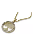 Colgante ★ de oro zlotychlopak.pl ★ Sello de oro 585 333 bajo precio