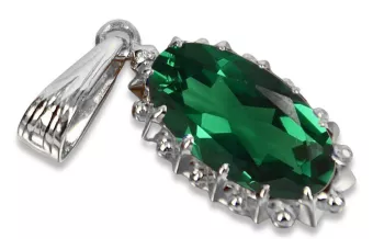 Pandantiv sovietic de argint 925 cu alexandrit rubin safir smarald acvamarin zircon vpc016s