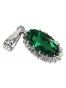 Colgante soviético de plata 925 con zircón aguamarina de zafiro rubí de alejandrita vpc016s