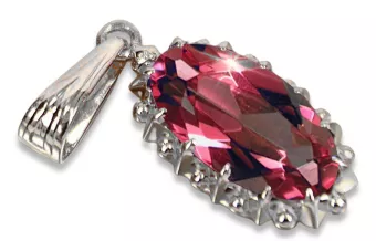 Soviet silver 925 pendant with alexandrite ruby sapphire emerald aquamarine zircon vpc016s