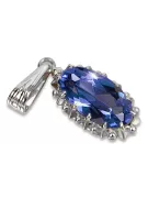 Soviet silver 925 pendant with alexandrite ruby ​​sapphire emerald aquamarine zircon vpc016s