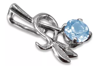 Colgante de plata ruso soviético 925 con zircón aguamarina de zafiro rubí de alejandrita zafiro aguamarina VPC005S