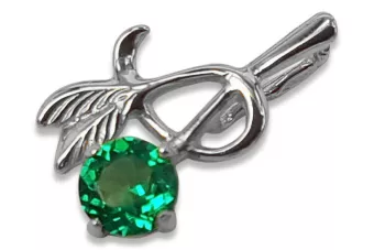 Vintage 925 silver pendant with alexandrite ruby ​​sapphire emerald aquamarine zircon vpc005s