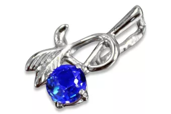 Pandantiv de argint sovietic rusesc 925 cu alexandrit rubin safir smarald acvamarin zircon vpc005s