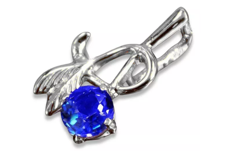 Colgante de plata ruso soviético 925 con zircón aguamarina de zafiro rubí de alejandrita zafiro aguamarina VPC005S