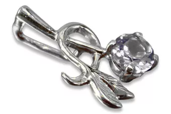 Colgante de plata ruso soviético 925 con zircón aguamarina de zafiro rubí de alejandrita zafiro aguamarina VPC005S
