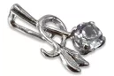 Colgante de plata ruso soviético 925 con zircón aguamarina de zafiro rubí de alejandrita zafiro aguamarina VPC005S