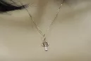 Vintage rose pink 14k 585 gold  Vintage key pendant vpn019