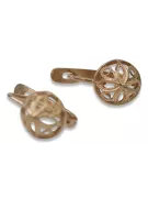 Earrings in Vintage rose 14k gold 585 flower Vintage ven203