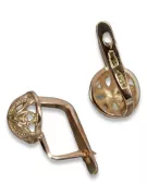 Earrings in Vintage rose 14k gold 585 flower Vintage ven203