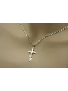 Златен православен кръст с верижка ★ zlotychlopak.pl ★ Златна проба 585 333 Ниска цена