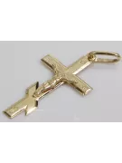 Gold Orthodoxes Kreuz mit Kette ★ zlotychlopak.pl ★ Goldprobe 585 333 Niedriger Preis