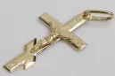 Gold Orthodoxes Kreuz mit Kette ★ zlotychlopak.pl ★ Goldprobe 585 333 Niedriger Preis