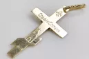 Gold Orthodoxes Kreuz mit Kette ★ zlotychlopak.pl ★ Goldprobe 585 333 Niedriger Preis