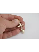 Croix orthodoxe en or avec chaîne ★ zlotychlopak.pl ★ échantillon d’or 585 333 Prix bas