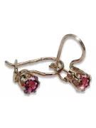 Russische Sowjetische Rose Pink 14k 585 Gold Ohrringe vec057 Alexandrit Rubin Smaragd Saphir ...