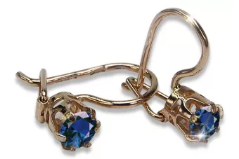 الأقراط الفاخرة من 14 كارت 585 الذهب الوردي ve057 alexandrite الروبين الزمرد الزعفران ...