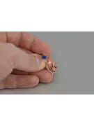 Russische Sowjetische Rose Pink 14k 585 Gold Ohrringe vec057 Alexandrit Rubin Smaragd Saphir ...