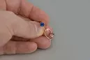 Russische Sowjetische Rose Pink 14k 585 Gold Ohrringe vec057 Alexandrit Rubin Smaragd Saphir ...