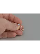 Ruso soviético rosa rosa 14k 585 pendientes de oro vec057 alejandrita rubí esmeralda zafiro ...