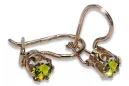 Vintage silver rose gold plated 925 Alexandrite Ruby Emerald Sapphire Aquamarine Zircon ... earrings vec057rp
