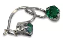 Russisches sowjetisches Silber 925 Alexandrit Rubin Smaragd Saphir Aquamarin Zirkon ... Ohrringe vec057s