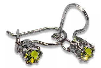 Russisches sowjetisches Silber 925 Alexandrit Rubin Smaragd Saphir Aquamarin Zirkon ... Ohrringe vec057s