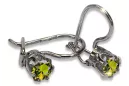 Vintage silver 925 Alexandrite Ruby Emerald Sapphire Aquamarine Zircon ... earrings vec057s