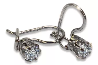 Vintage silver 925 Alexandrite Ruby Emerald Sapphire Aquamarine Zircon ... earrings vec057s