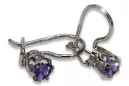 Rusă sovietică de argint 925 Alexandrite Ruby Smarald Safir Acvamarina Zircon ... cercei vec057s